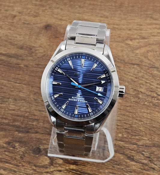 Aqua Terra Style Seiko Mod Watch | Blue