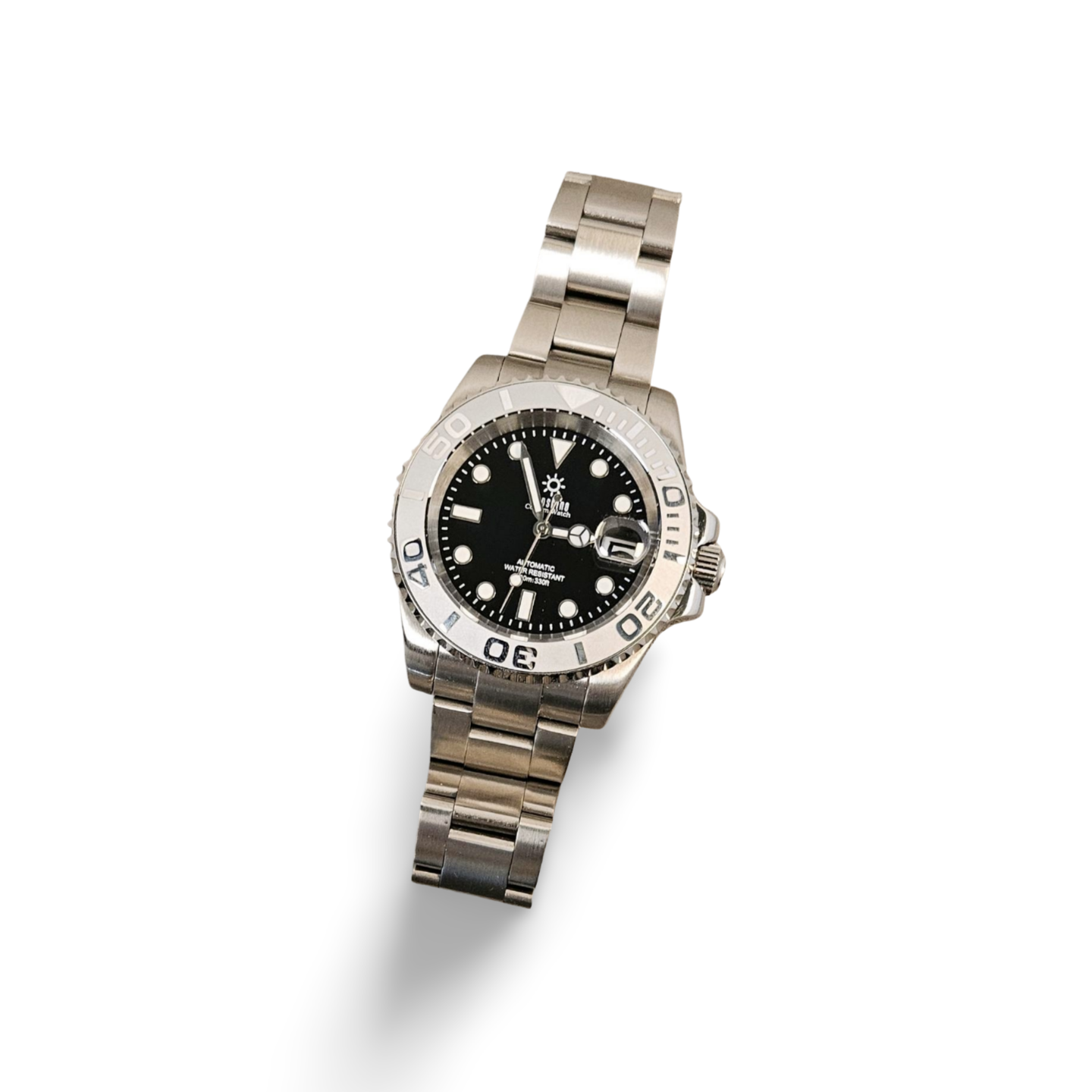 40mm Yacht Sub Diver Watch - Silver
