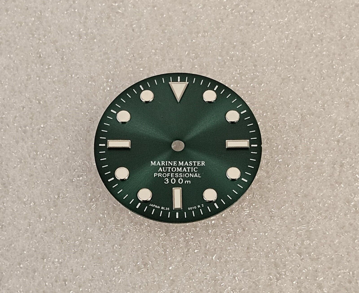 Dial 29.0mm GREEN with Logo for watch moding - fits NH35 Family of Movements