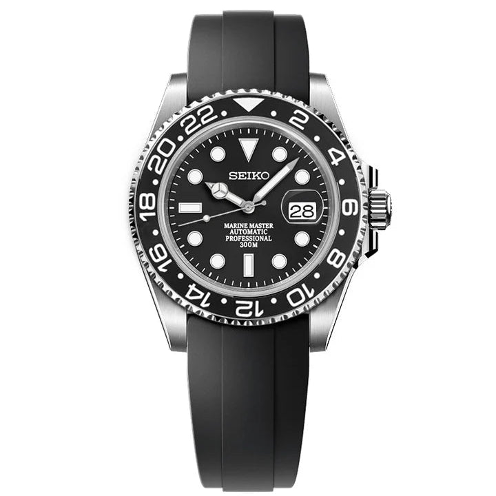 SEIKO mod オマージュ NH35 サブ【黒】 高性能/NH35搭載 サブ 黒サブ 