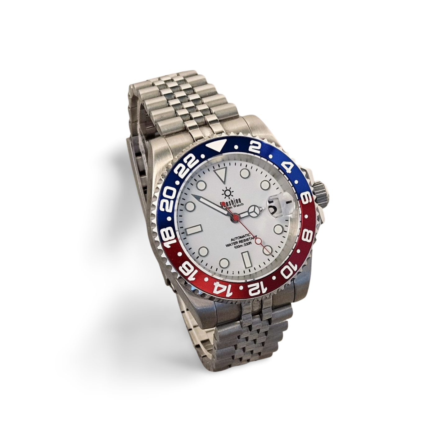 40mm Sub Diver Watch | White Pepsi