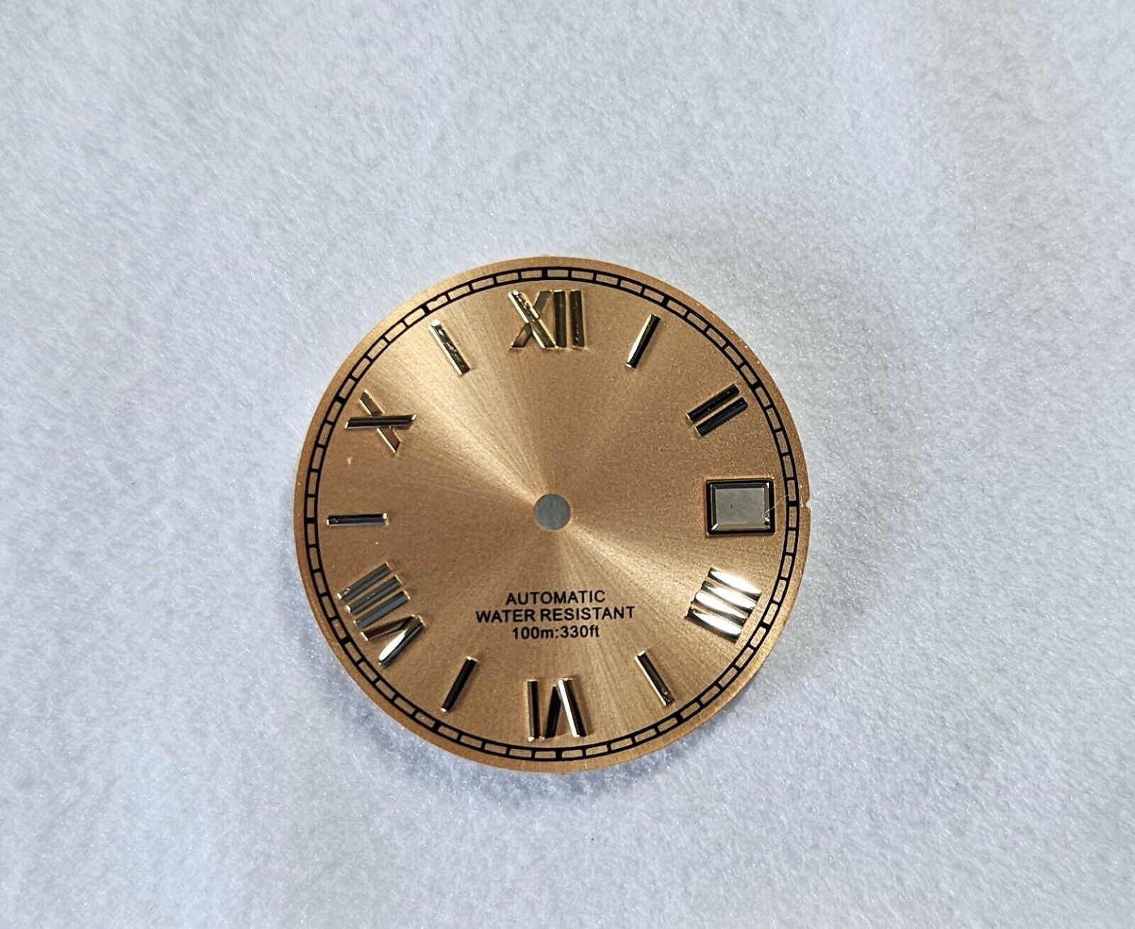 Dial 29.0mm No Logo,  Roman Numerals, GOLD for watch moding - fits NH35 Family