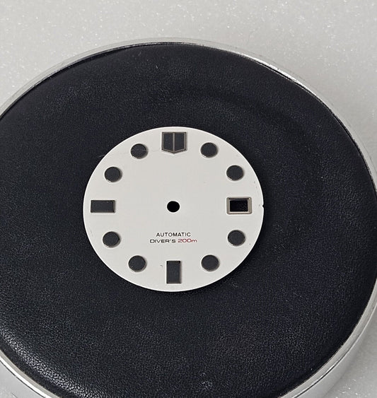 Dial 29.0mm No Logo for watch moding White/Goldv- fits NH35 Family of Movements