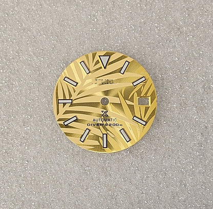 Dial 29.0mm Yellow/Gold With Logo for watch moding - fits NH35 Family