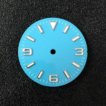 Dial 29.0mm No Logo for watch moding Sky Blue- fits NH35 Family of Movements