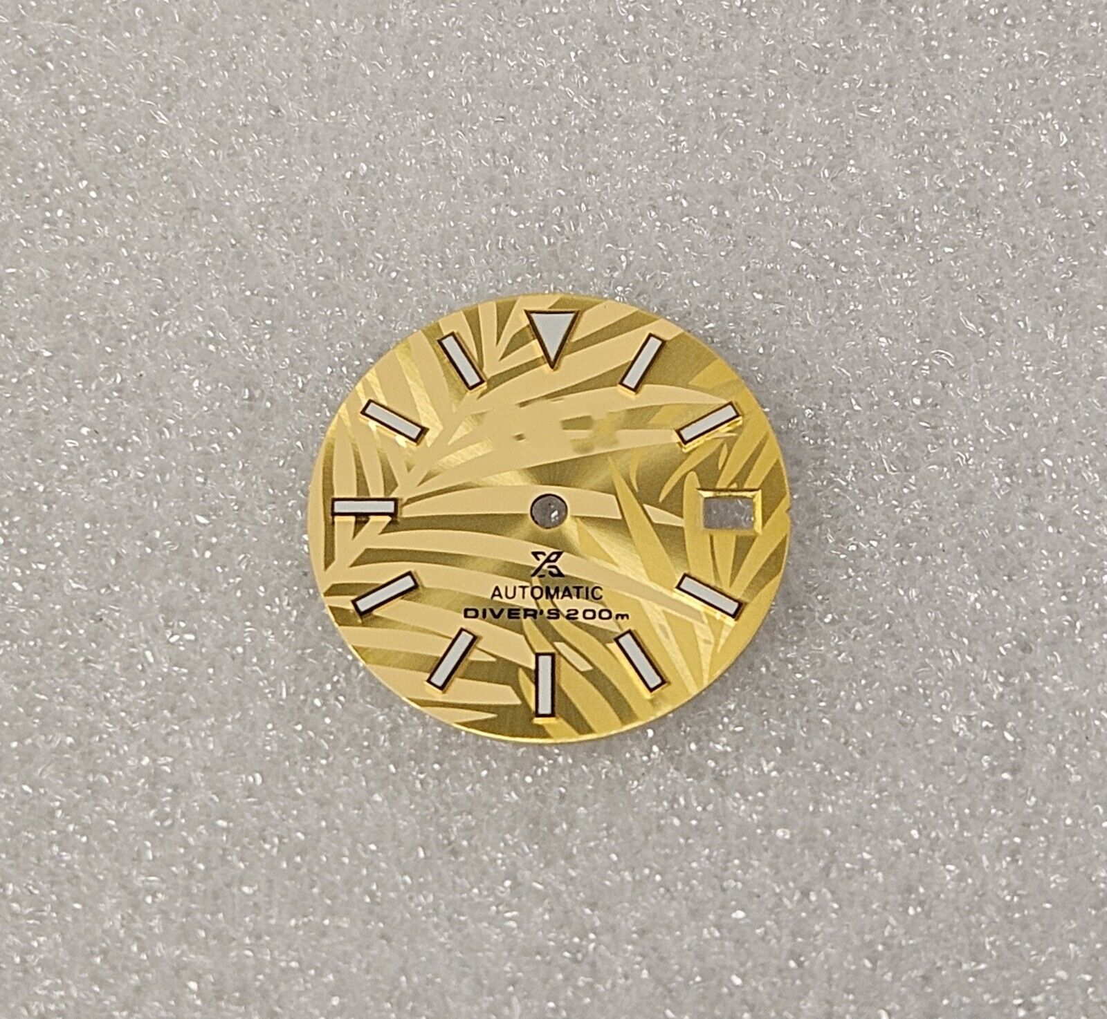 Dial 29.0mm Yellow/Gold With Logo for watch moding - fits NH35 Family