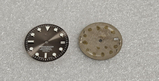 Dial 29.0mm With Logo for watch moding - GREY - fits NH35 Family of Movements