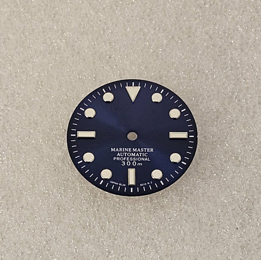 Dial 29.0mm With Logo for watch moding - BLUE - fits NH35 Family of Movements