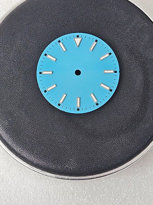 Dial 29.0mm No Logo for watch moding Sky Blue - fits NH35 Family of Movements
