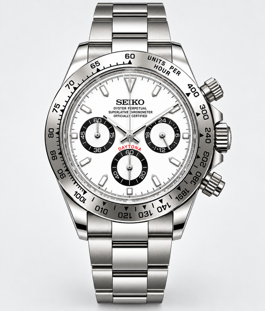 Daytona Mod | White / Silver