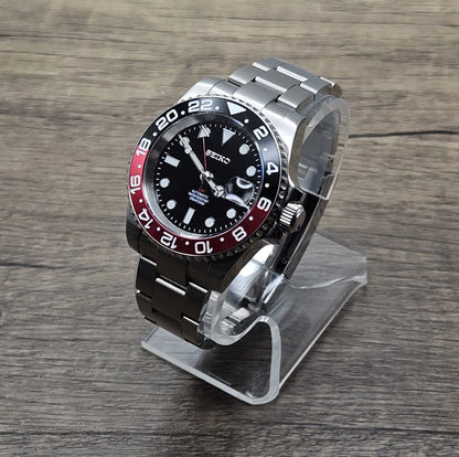 GMT Coke Seiko Custom Mod Watch - Sunshine Custom Watch