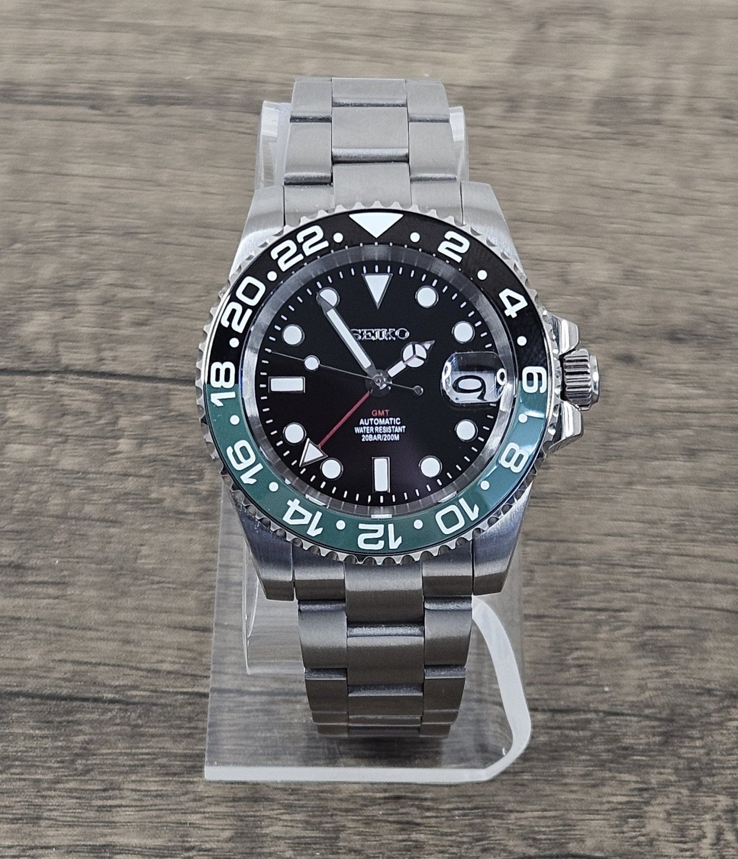 Spite GMT Seiko Custom Mod Watch - Sunshine Custom Watch