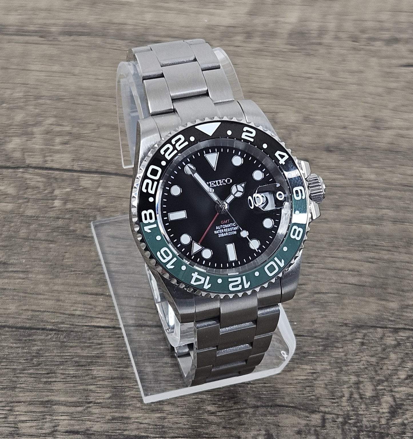 Spite GMT Seiko Custom Mod Watch - Sunshine Custom Watch