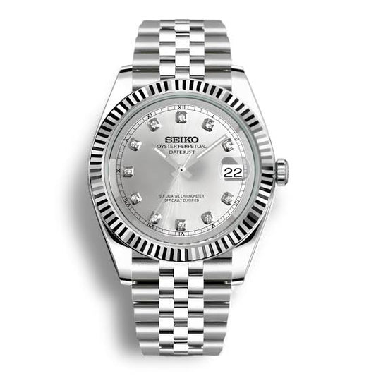 DateJust | Silver Gemstone